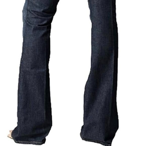 PAIGE Maternity size 32L 32 long Westbourne blue jeans under belly flare NWT - Picture 4 of 13